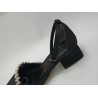Shoes taş detaylı kısa topuk kadın ayakkabı siyah