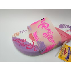 Gezer suya dayanıklı flamingo detaylı kadın terlik lila