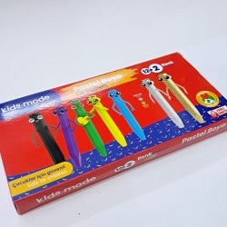 Kids More 12+2 renk pastel boya