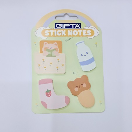 Gıpta ayıcık yapışkanlı sticky notluk