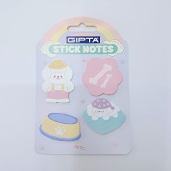 Gıpta köpekcik yapışkanlı sticky notluk