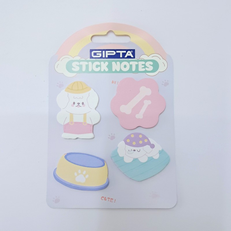Gıpta köpekcik yapışkanlı sticky notluk