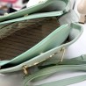 Los Angeles Polo Club metal Kulplu kol çantası mint yeşili