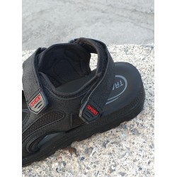 Gençpoli erkek çocuk sandalet ayakkabı siyah