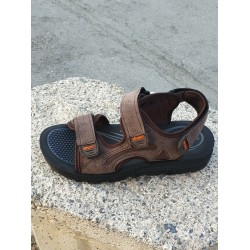 Gençpoli erkek çocuk sandalet ayakkabı kahve