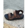 Gençpoli erkek çocuk sandalet ayakkabı kahve