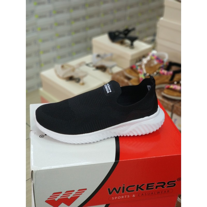 Wıckers Ortopedik erkek spor ayakkabı bağcıksız siyah