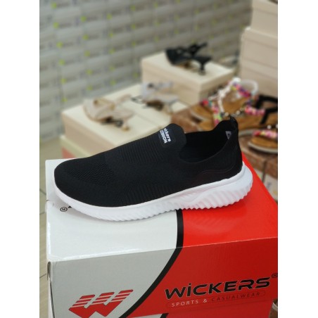 Wıckers Ortopedik erkek spor ayakkabı bağcıksız siyah