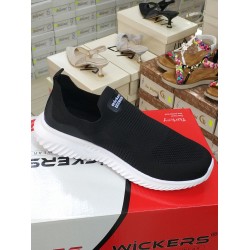 Wıckers Ortopedik erkek spor ayakkabı bağcıksız siyah