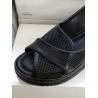 Shoes dolgu topuk kadın sandalet ayakkabı siyah