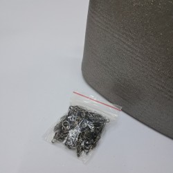 Askılı kadın simli kumaş portföy çanta füme