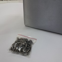 Askılı kadın saten kumaş taşlı portföy çanta gümüş