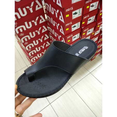 Muya Ara parmak arası kadın terlik siyah