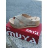 Muya penelope dolgu topuk kadın terlik krem