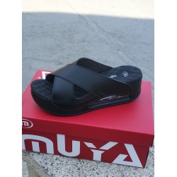 Muya penelope dolgu topuk kadın terlik siyah