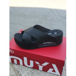 Muya penelope dolgu topuk kadın terlik siyah