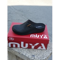 Muya freya burnu kapalı kadın terlik siyah