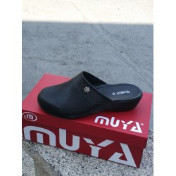 Muya ness burnu kapalı kadın terlik siyah