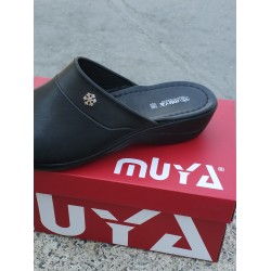 Muya ness burnu kapalı kadın terlik siyah