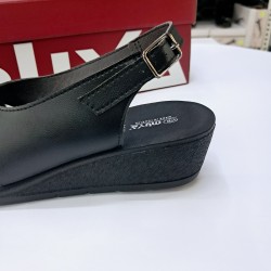 Muya Vienza kadın hafif topuklu sandalet siyah