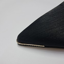 Nehir gold detaylı topuklu stiletto siyah