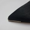 Nehir gold detaylı topuklu stiletto siyah