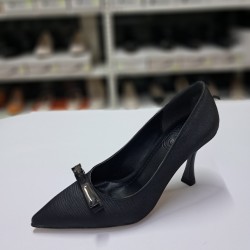 Nehir taş detaylı topuklu stiletto siyah
