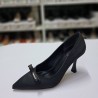 Nehir taş detaylı topuklu stiletto siyah