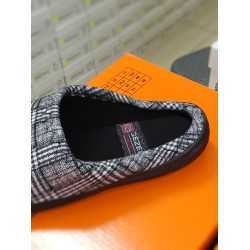 Gezer kışlık erkek terlik desenli siyah