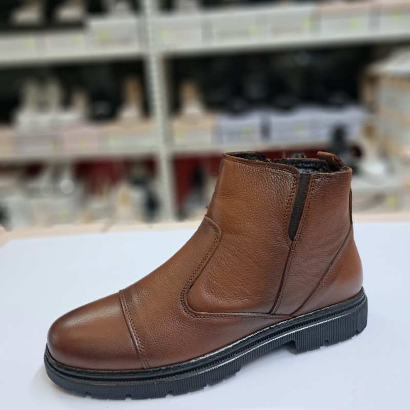 Desimen kauçuk tabanlı deri erkek bot taba