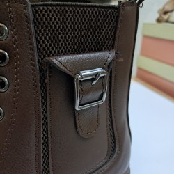 Dissa shoes cep detaylı kadın bot kahverengi