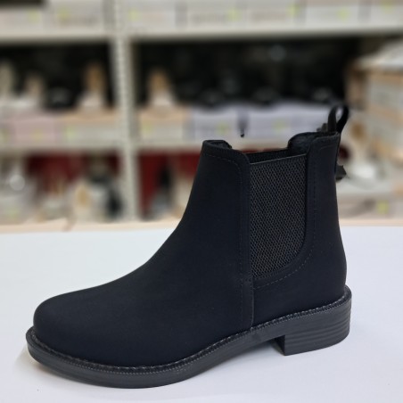 Songül shoes nubuk kumaş kadın bot siyah