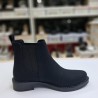 Songül shoes nubuk kumaş kadın bot siyah