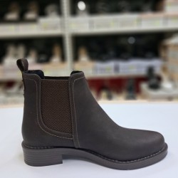 Songül shoes nubuk kumaş kadın bot kahverengi