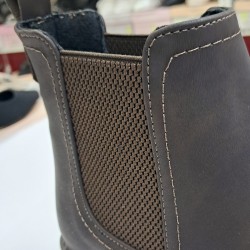 Songül shoes nubuk kumaş kadın bot kahverengi