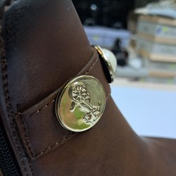 Swell Soft kemer detaylı kadın bot kahverengi