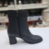 Swell Soft kemer detaylı kadın topuklu bot siyah