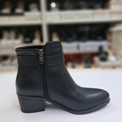 Bilener toka detaylı kadın topuklu bot siyah