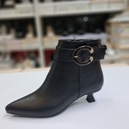 BONO shoes kemer detaylı minik topuk kadın topuklu bot