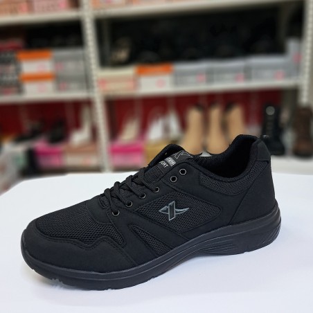 X-STEP bez erkek spor ayakkabı siyah