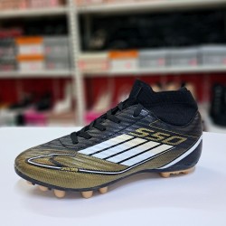 Sportaç çoraplı erkek krampon ayakkabı siyah-gold