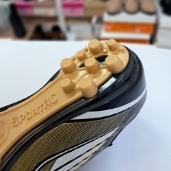 Sportaç çoraplı erkek krampon ayakkabı siyah-gold