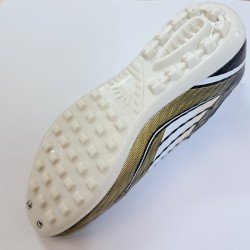 Sportaç çoraplı erkek halısaha ayakkabı siyah-gold