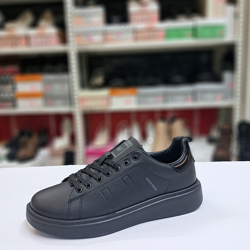 Wickers spor ayakkabı siyah-füme