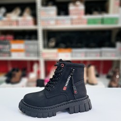 Su perisi kırmızı detaylı kız çocuk bot siyah