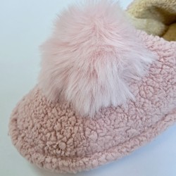 Pofuduk kadın ev patiği pembe