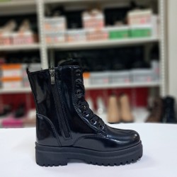 Twingo barbie detaylı rugan kız çocuk bot siyah