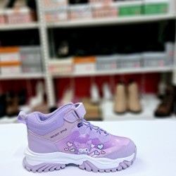 Valent kuromi detaylı yarım kız çocuk bot mor-beyaz