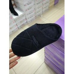 Passıone kışlık erkek terlik siyah