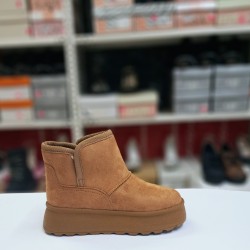 Wickers içi yünlü kız çocuk bot taba